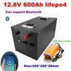 Литиевый аккумулятор 12,8 В 2400 Ач 12 В Lifepo4 А, приложение Bluetooth для солнечного аккумулятора Вт, резервный вилочный погрузчик + зарядное устройство 20 А