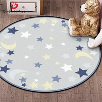 bubble kiss cartoon moon blue star pattern rugs non slip customized carpet for living room home bedside decor floor mat