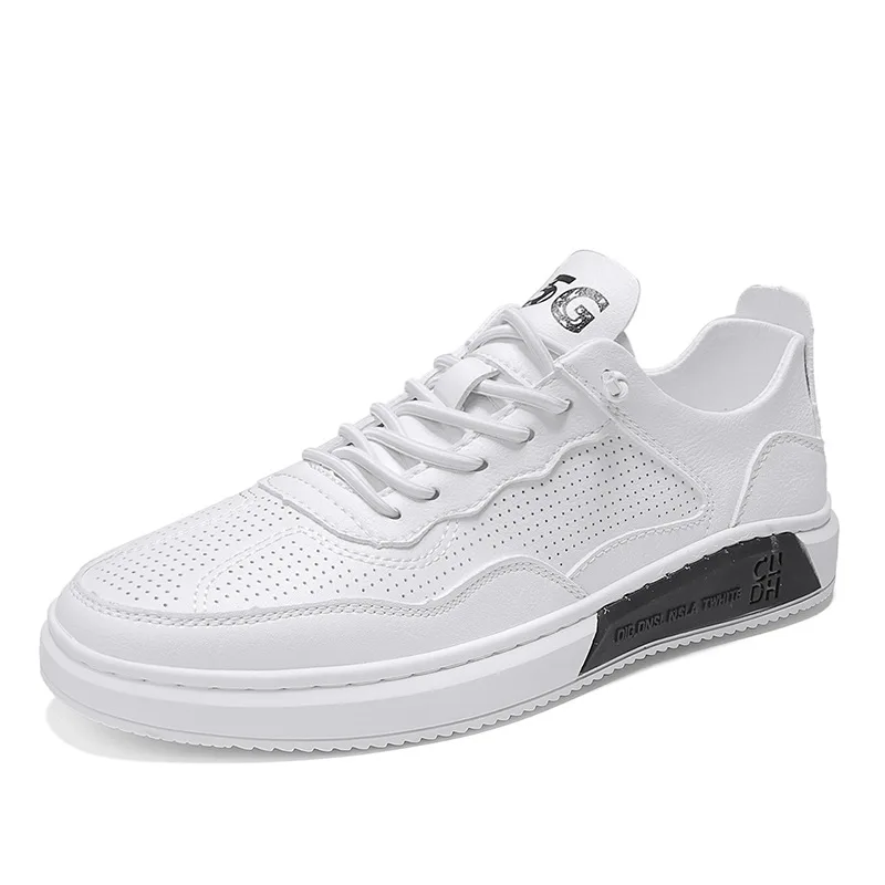 

2020 spring and autumn new microfiber leather breathable fashion wild lightweight breathable casual shoes low-top white shoes