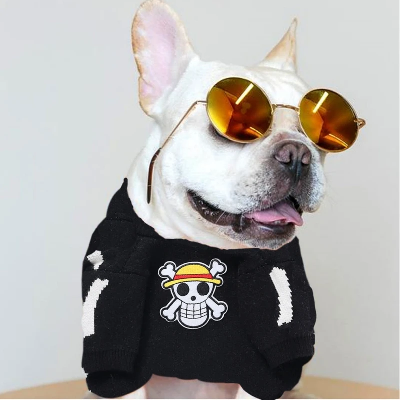 

Halloween Sweater Pet Clothes Skull Winter Warm Dog Christmas Coat Puppy Cat Costumes Pets Apparel for Small Dogs Chihuahua