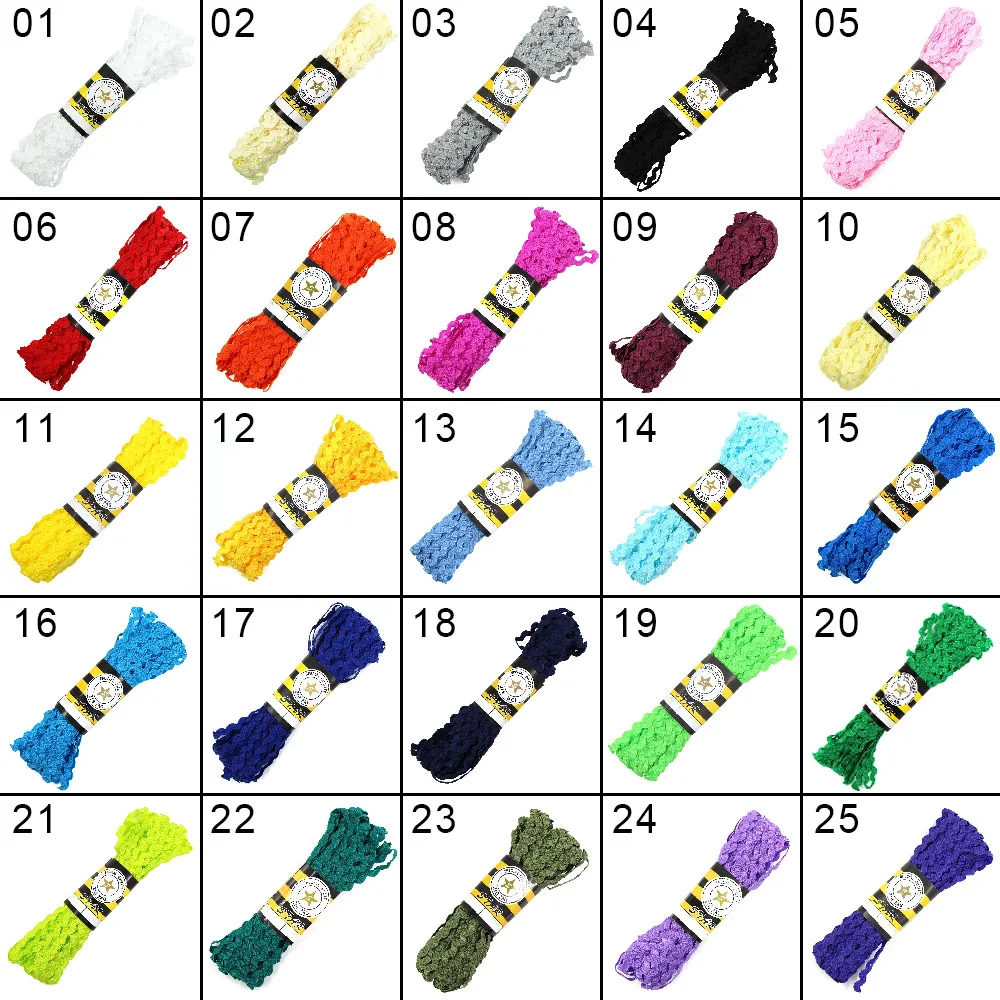 15 ярдов 8 мм многоцветная лента Ric Rac Zig Zag кружевная обрезная для одежды поделки