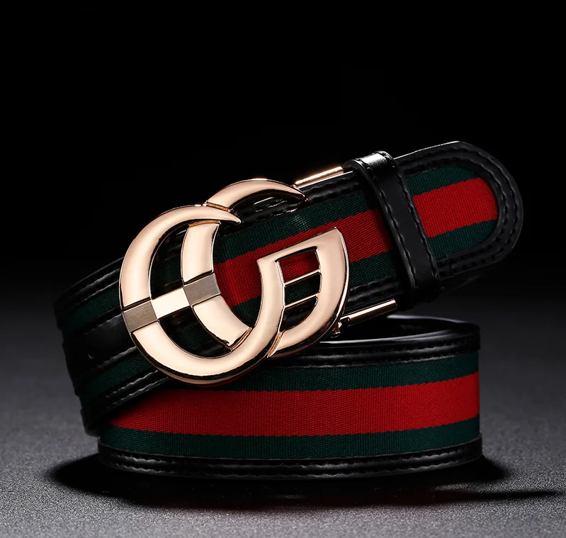 2022 Модный классический стиль красная и зеленая ткань с ремнем из воловьей кожи