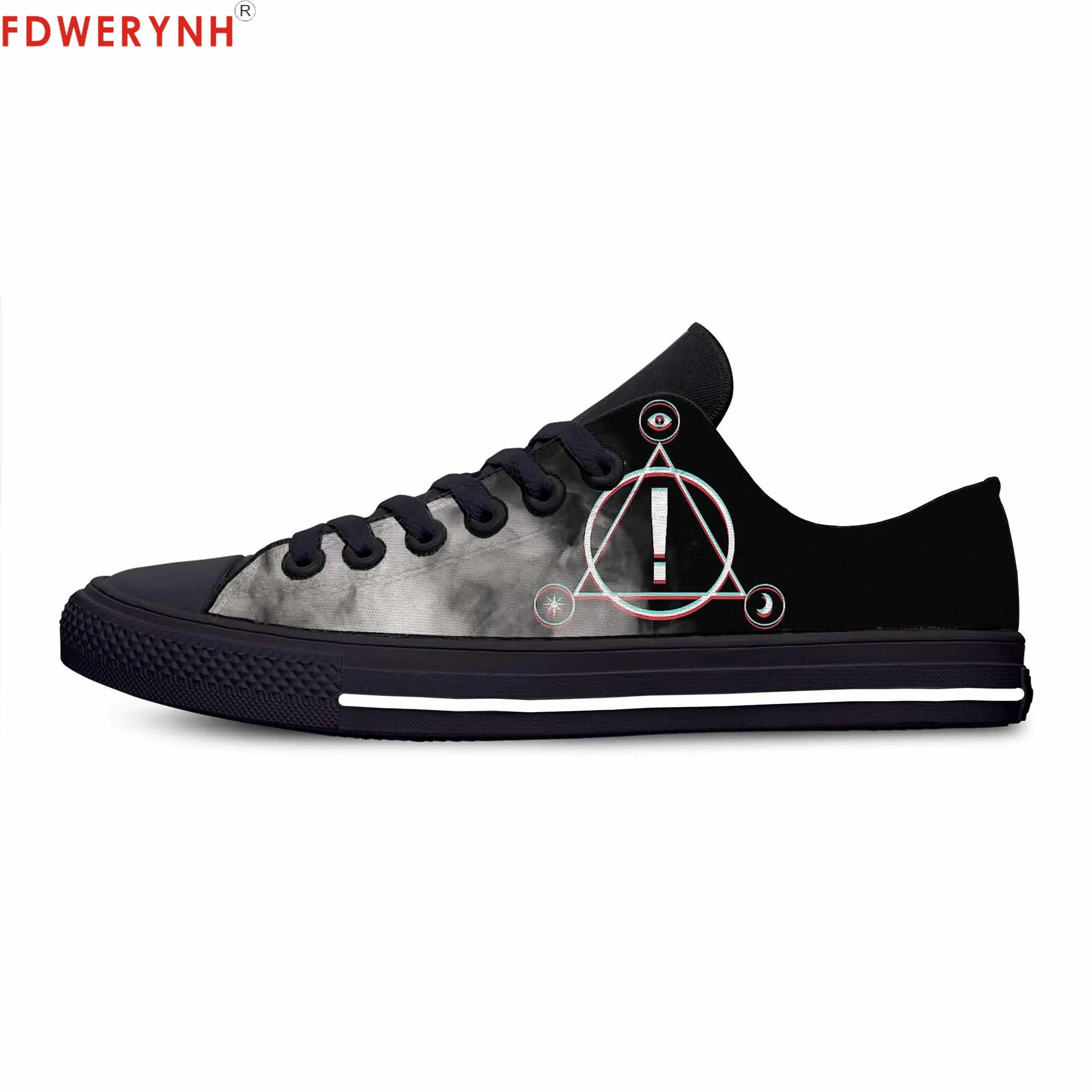

Men's Casual Shoes ManPanic! At The Disco Board Lace-Up Canvas Strap Ladies Casual Man Shoes Comfortable
