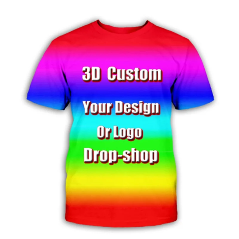 

2020 Customized American animation hip-hop sports style short sleeve T-shirt 3D digital printing personalized customization