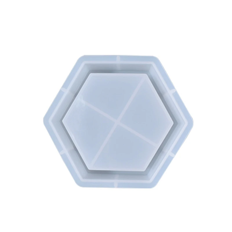 

Hexagonal Fruit Storage Box Epoxy Resin Mold Serving Tray Jewelry Holder Casting Silicone Mould DIY Crafts Ornaments Home