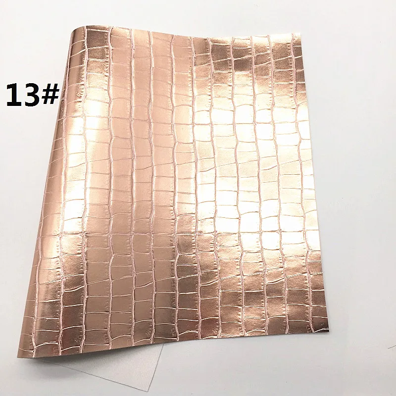 1 шт. 21X29 см синтетический Letaher, тисненая кожа для изготовления бантов и других аксессуаров 9S20B - Цвет: 13