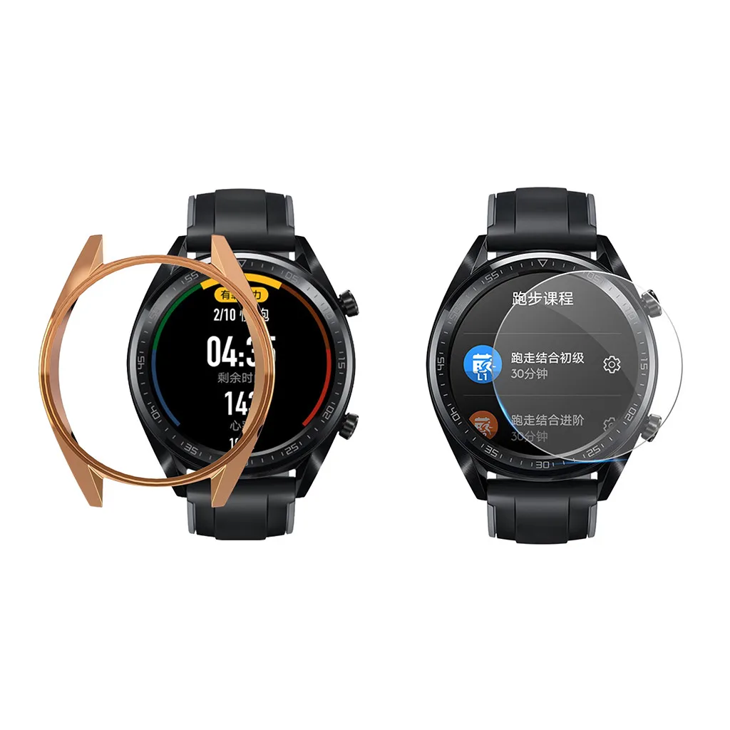 Ouhaobin чехол для часов huawei Watch GT 46 мм с защитой экрана Взрывозащищенная пленка