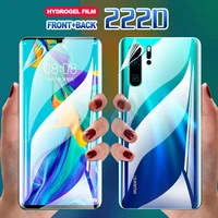 front back soft hydrogel film for huawei honor 20 20i s 8x 10 screen protector film on huawei p30 p20 lite pro nova 5t 6 film