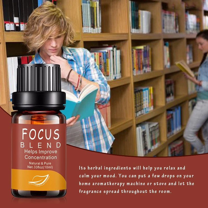 Улучшение фокуса 10 мл эфирные масла чистый живой цветок эфирное масло для