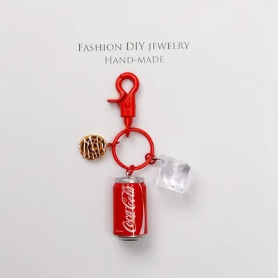 Креативная цепочка для напитков Cola Fanta аксессуары ключей мужские и женские