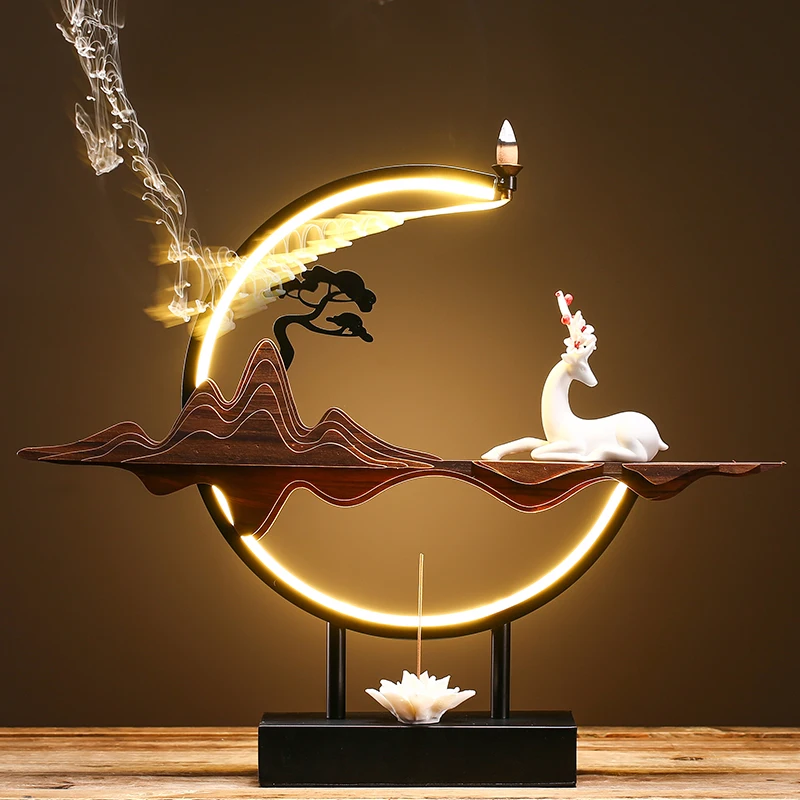 

Chinese Backflow Incense Burner Holder Createtive Aromatherapy Office Incense Burner Reverse Incensario Home Decoration DF50XXL