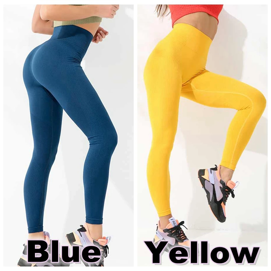 Женские Бесшовные Леггинсы бинэнд для йоги спортивные пуш ап с высокой талией