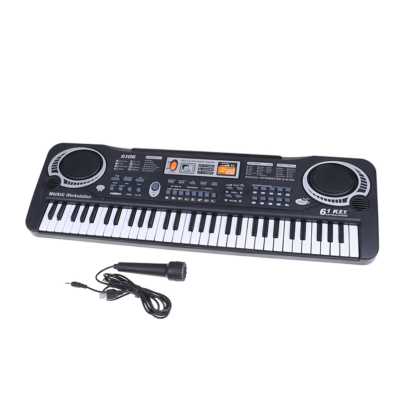 Цифровая Музыкальная электронная клавиатура 61 клавиша пианино детский подарок