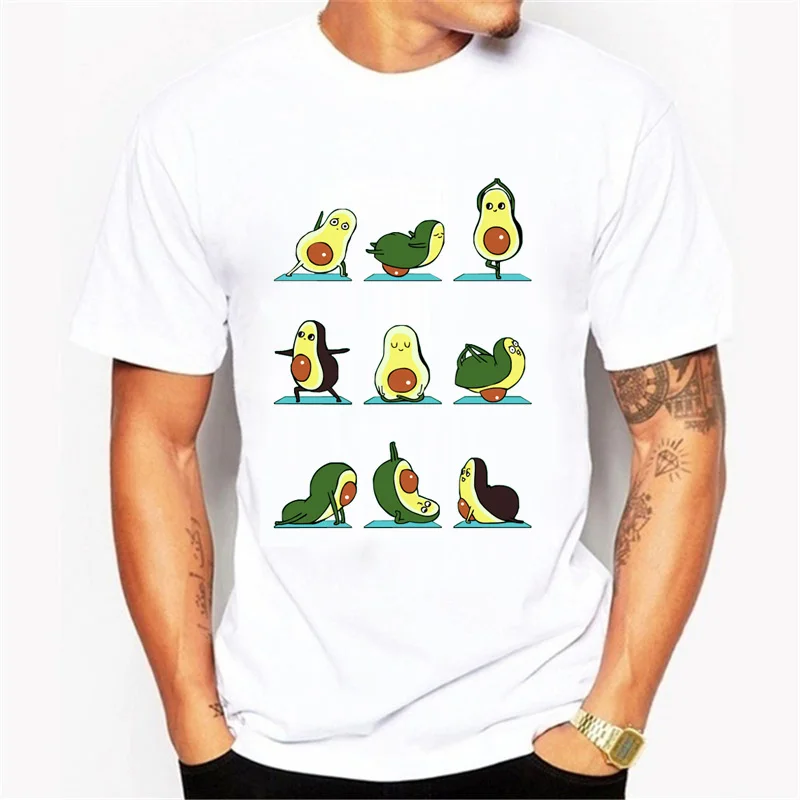 

The new Cute Avocado Funny Women Men T Shirt Summer Short Sleeve Shirts Unisex Casual Round Neck T-shirt Homme
