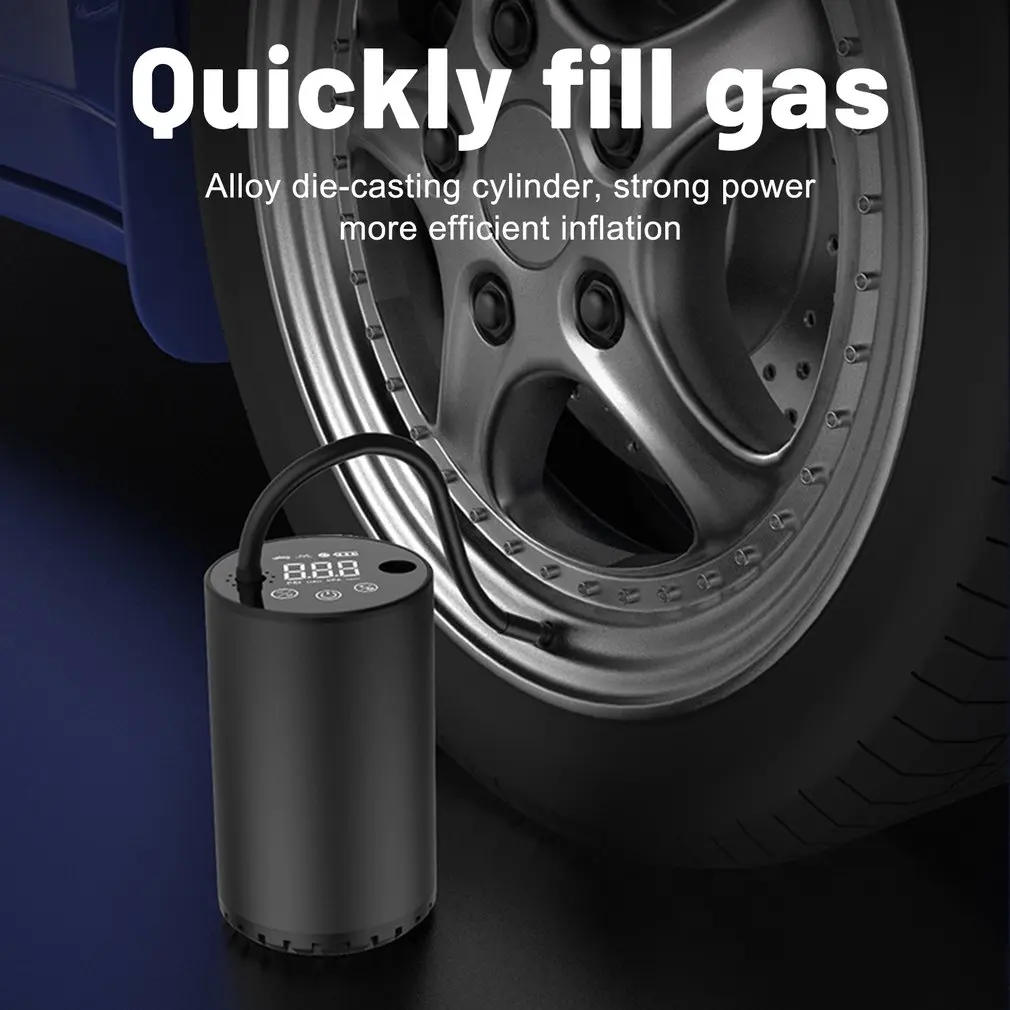 

Portable Car Air Pump Electric Hand-held Smart Wireless Bicycle Air Pump Portable Car And Motorcycle