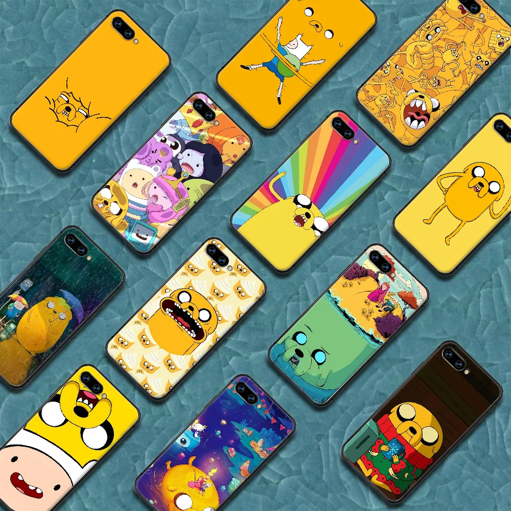 

Adventure Time Cartoon Phone Case Cover Hull For HUAWEI Honor 6A 7A 7C 8 8A 8S 8x 9 9x 10 10i 20 Lite Pro black Prime 3D Cover