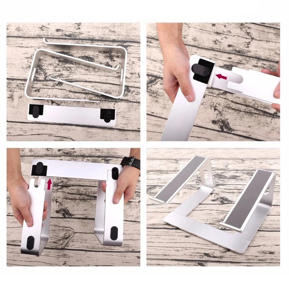 

Aluminum Alloy Laptop Stand 10 to 15.6 Inch PC Computer Holder For Desk Ergonomic Sturdy