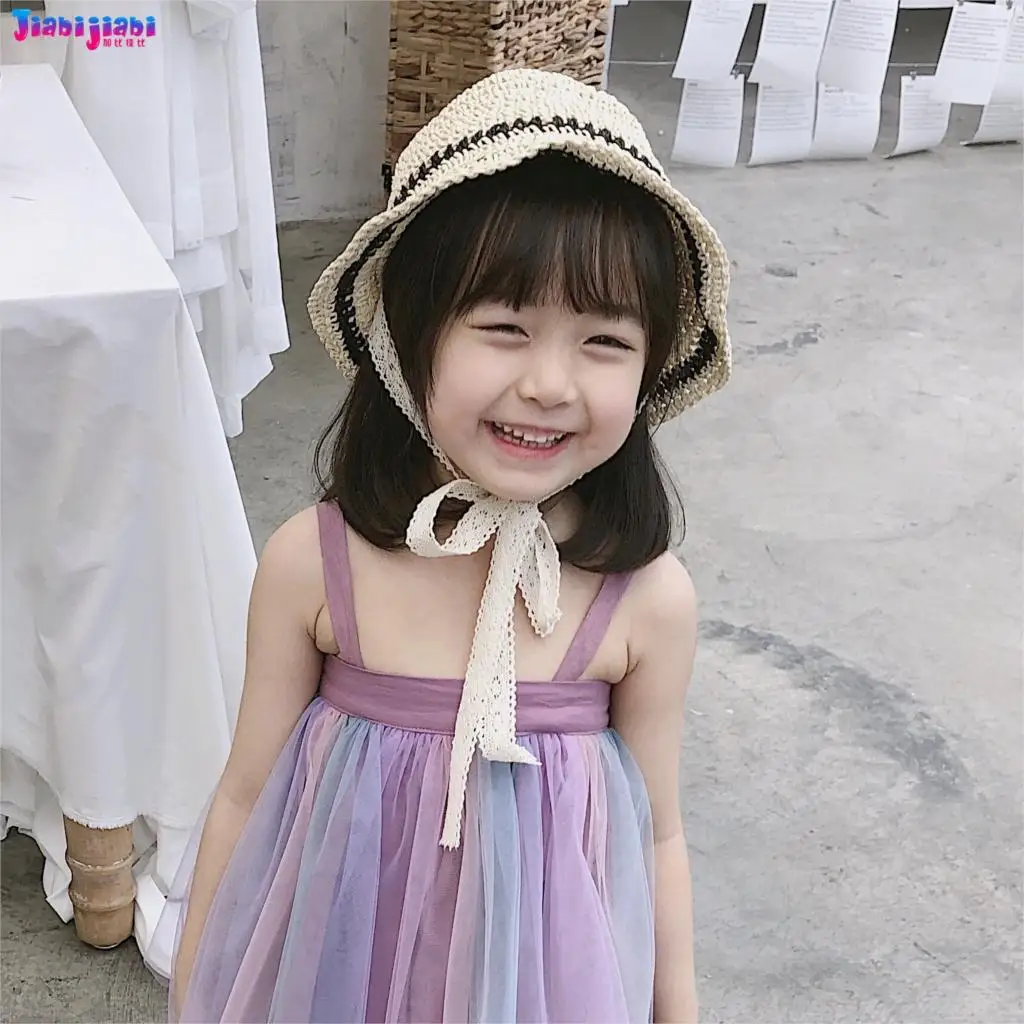 Панама летняя соломенная шляпа для детей маленьких мальчиков и девочек