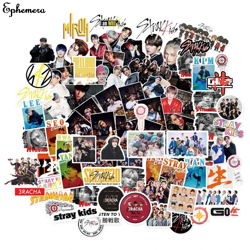 

76 шт./компл. Kpop Стикеры с изображением героев мультфильмов