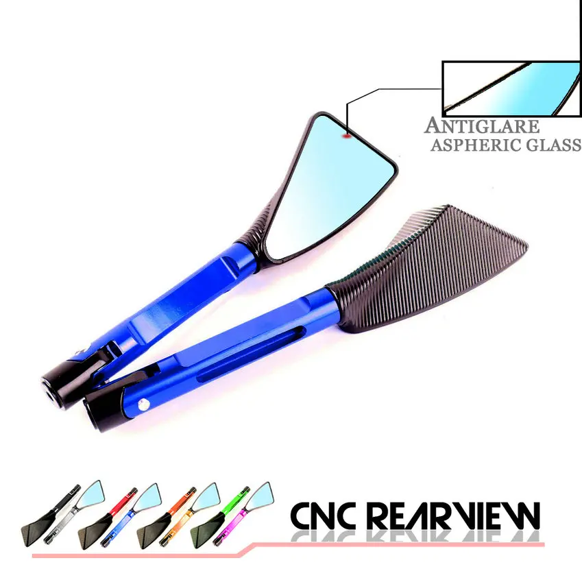 Алюминиевое мотоциклетное зеркало с ЧПУ Аксессуары для мотоцикла треугольное