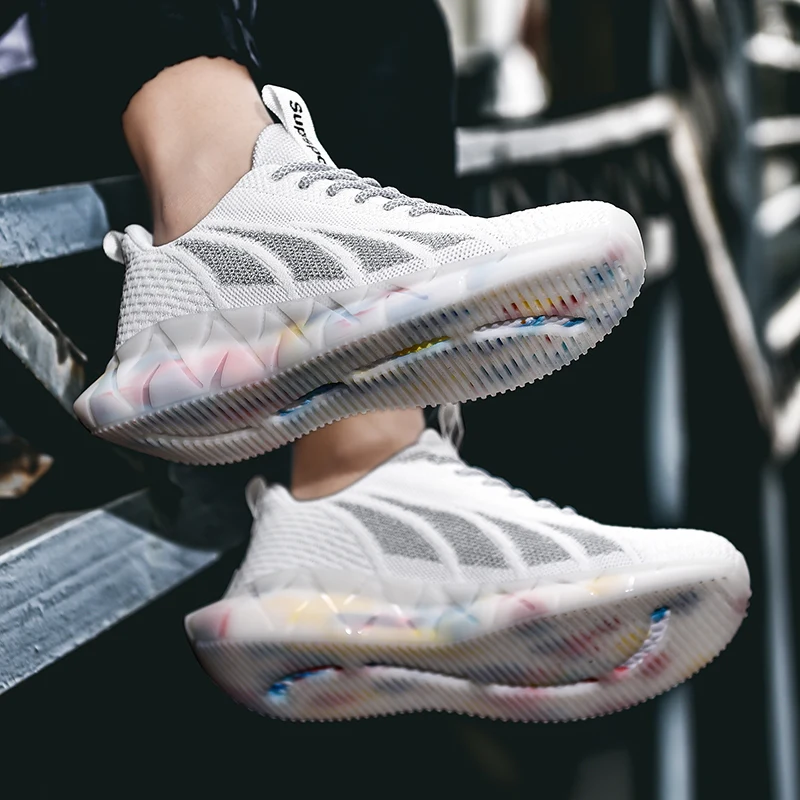 

Dropshipping High Quality Sport Casual Shoes Men Air Mesh Trainers Cushiony Sneakers Men Breathable Walking Shoes Zapatillas