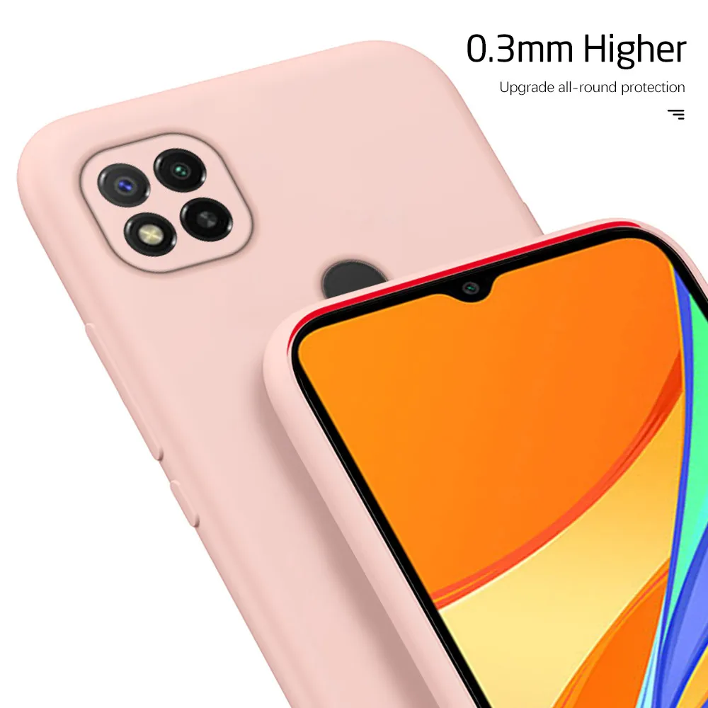 redmi9c case soft candy color liquid silicone phone back cover for xiaomi redmi 9c 9 c c9 red mi 9c nfc smartphone cases cover free global shipping