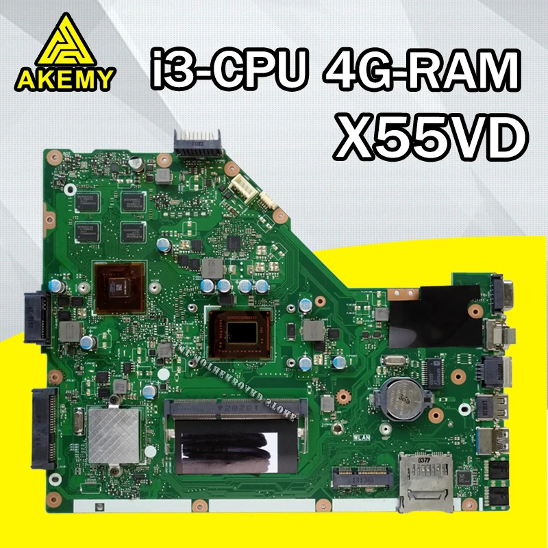 Материнская плата X55VD i3-4G для ASUS X55VDR X55V X55C материнская плата для ноутбука X55VD материнская плата X55VD тест материнской платы ОК