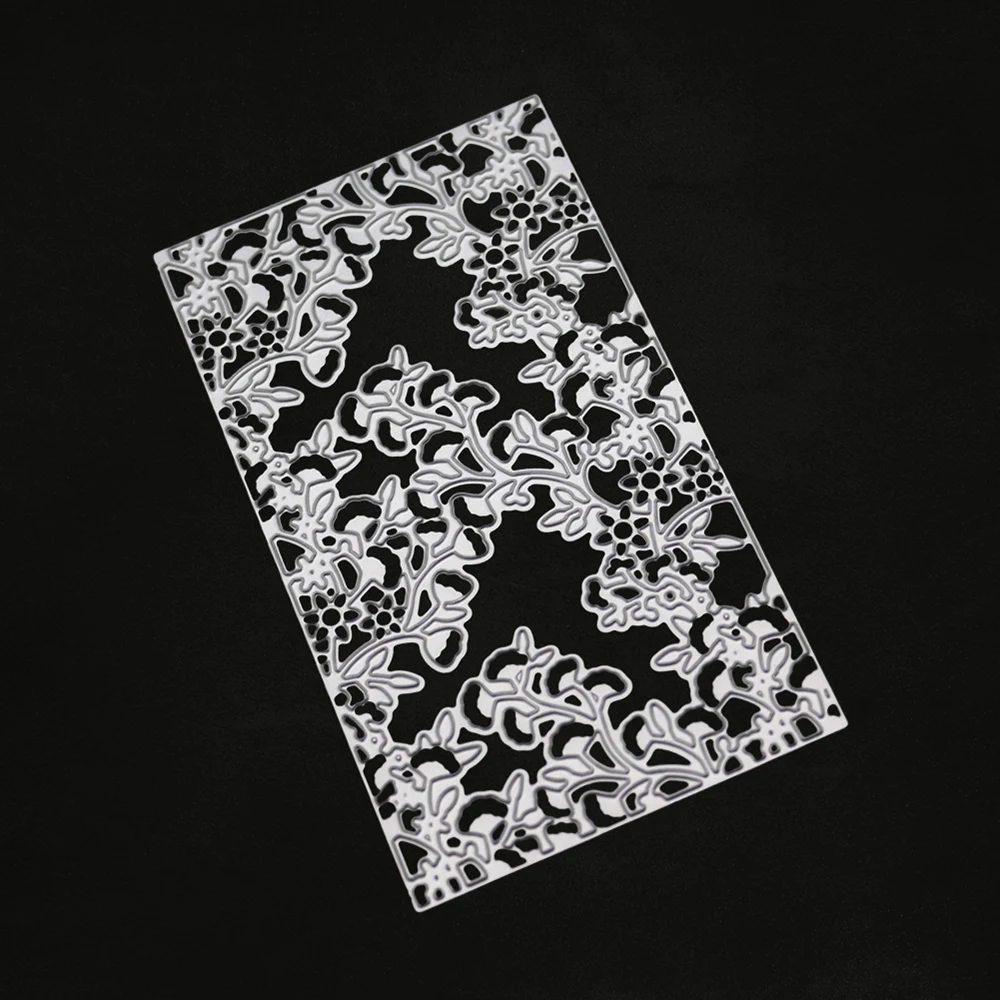 Цветочные границы металлические трафареты для пресс формы тиснение кружево