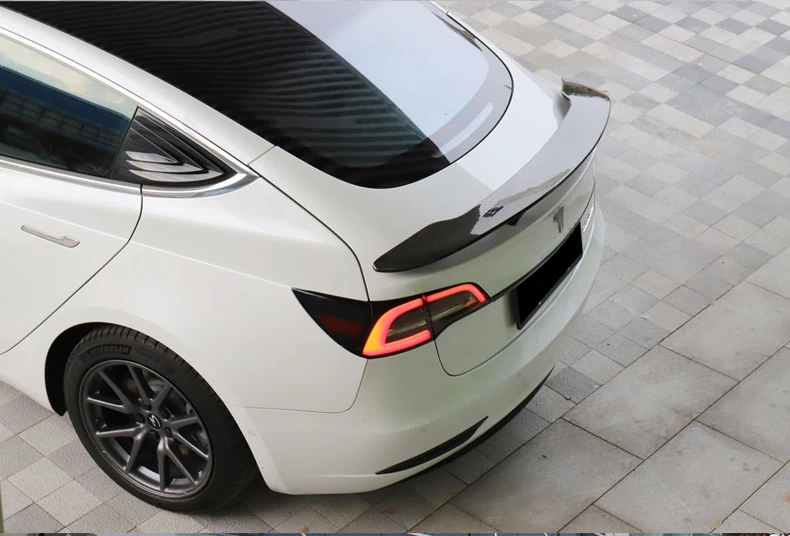 LUCKEASY крыло багажника из углеродного волокна спойлер для Tesla модель 3- купе производительность спойлер крыло самолета крыло хвост