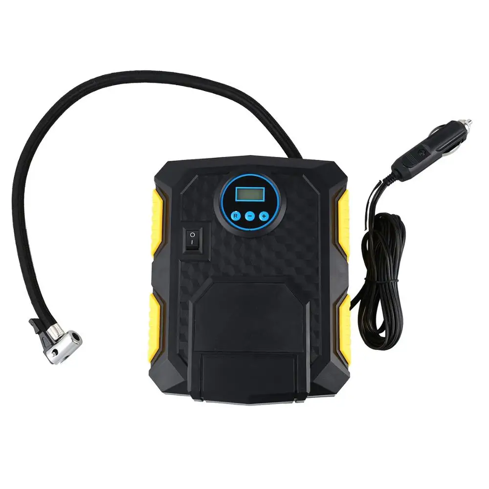Precio Inflador De Neumáticos Digital DC 12 Voltios, Bomba De Compresor De Aire Portátil Para Coche 100 PSI, Bomba De Inflador De Neumáticos Para Coche Con Manómetro Integrado