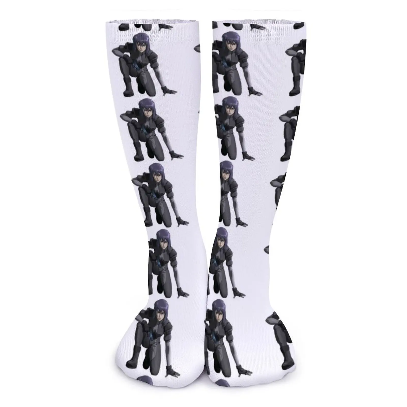 

Носки Ghost In The Shell, большие эстетические чулки из химического волокна, Нескользящие тренировочные носки с принтом для подростков