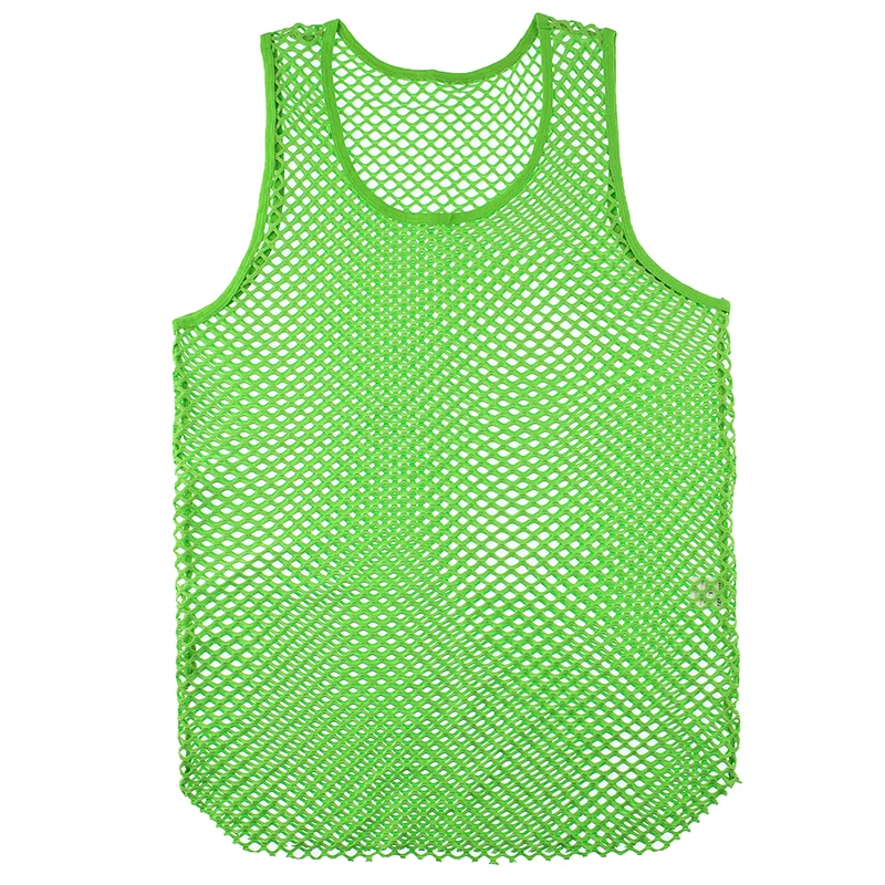 Майка мужская сетчатая с прозрачная в крупную сетку пикантная Облегающая майка