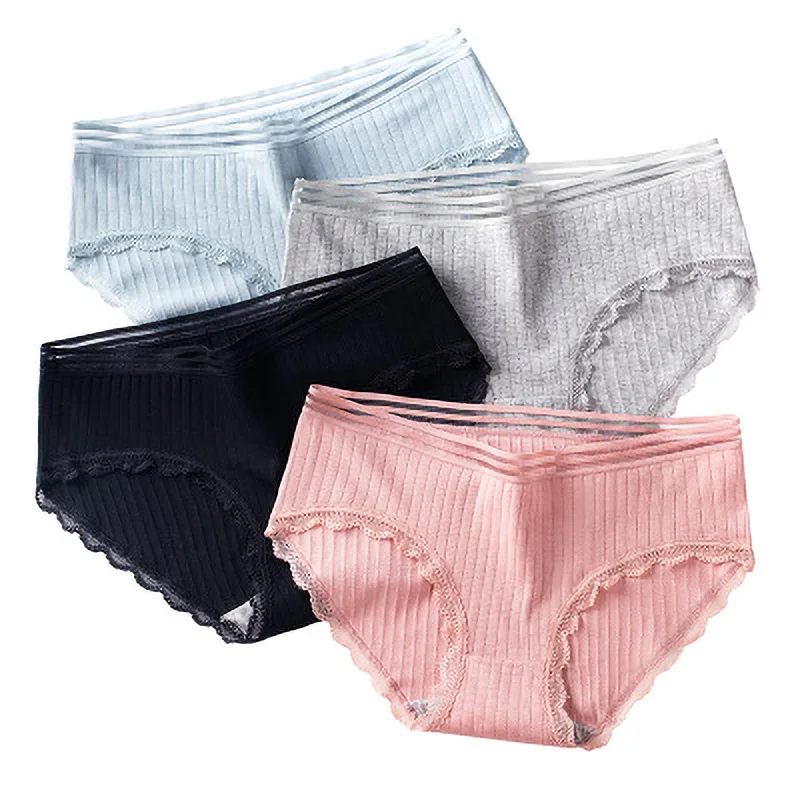 Женские кружевные трусы удобное нижнее белье из хлопка бесшовное белье|Женские