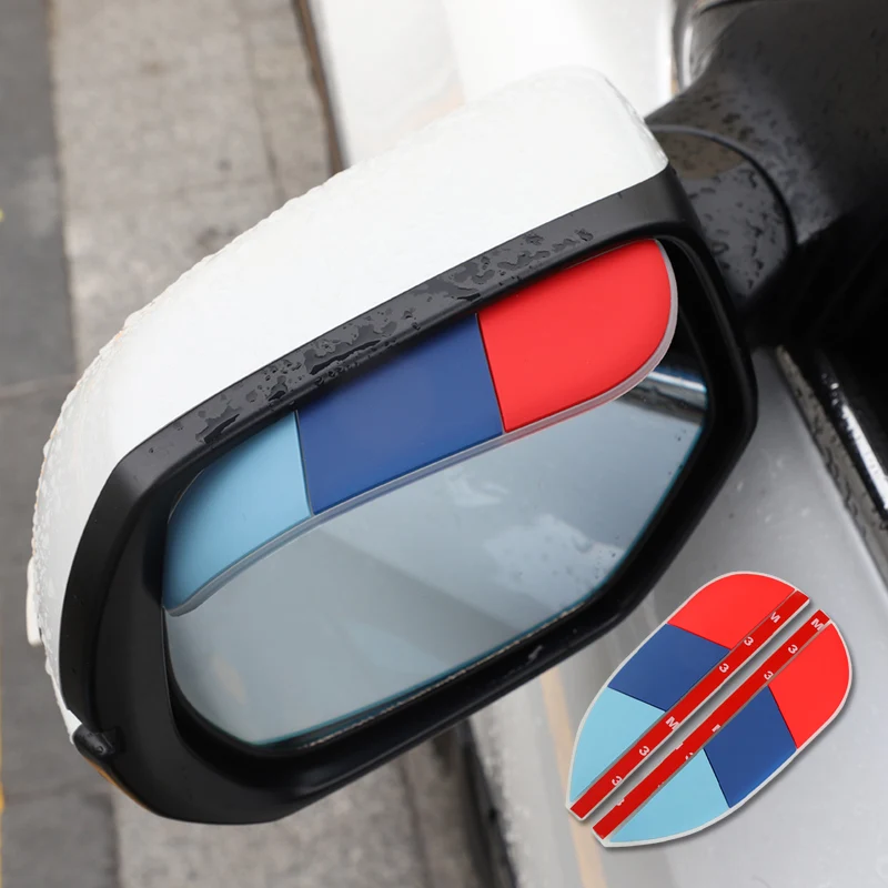 Автомобильное зеркало заднего вида с защитой от дождя наклейки на брови дождевое