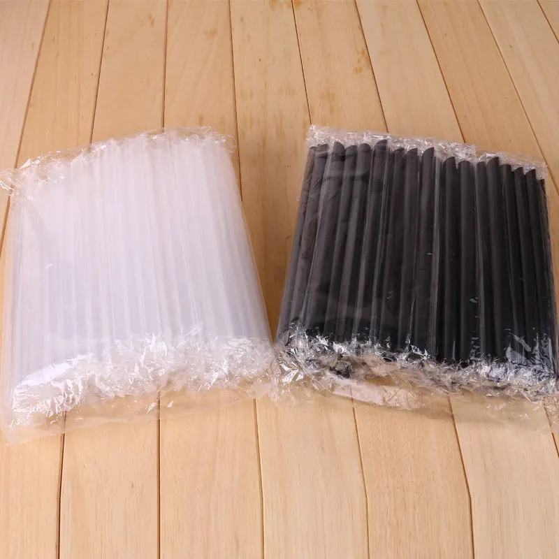 

100 шт. 7 дюймов Большие соломинки для молочного чая пластиковые толстые соломинки для смузи холодных напитков посуда для напитков аксессуар...