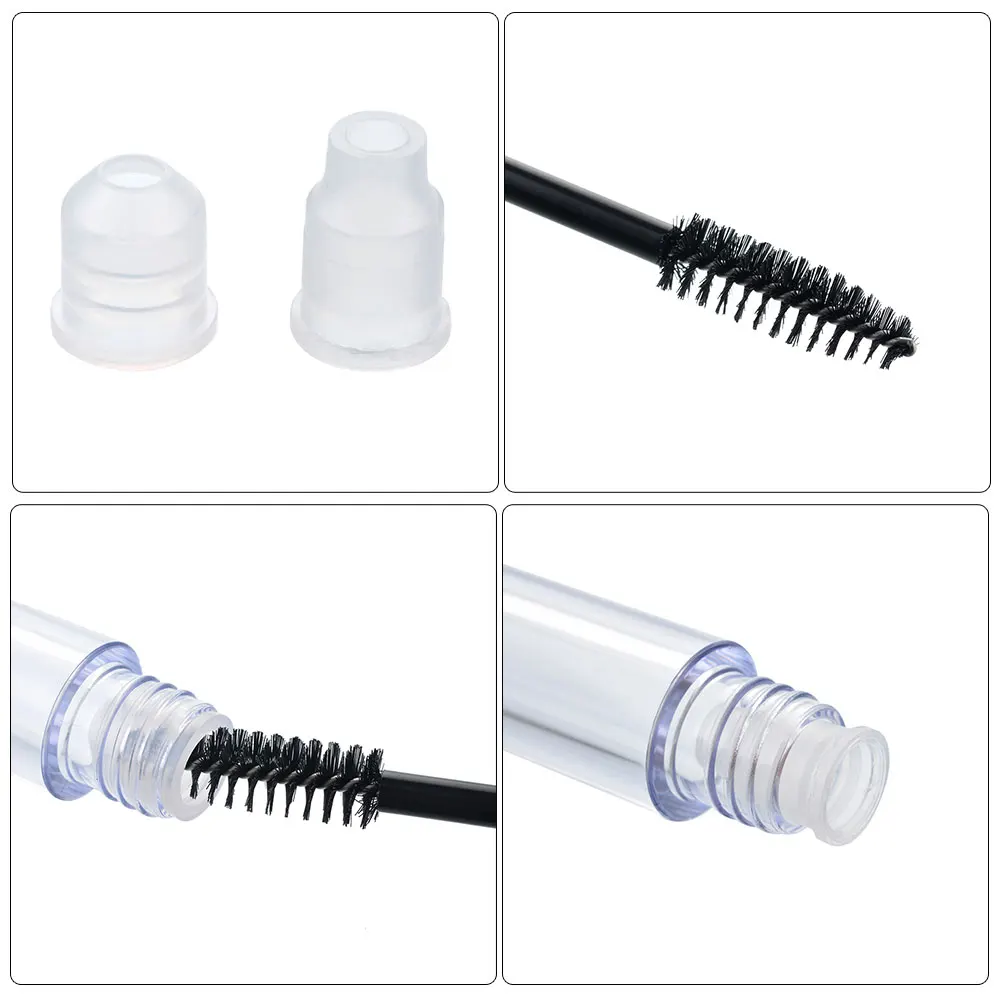 Пустая черная туба с расческой для ресниц тушь Крем-флакон контейнер хранения