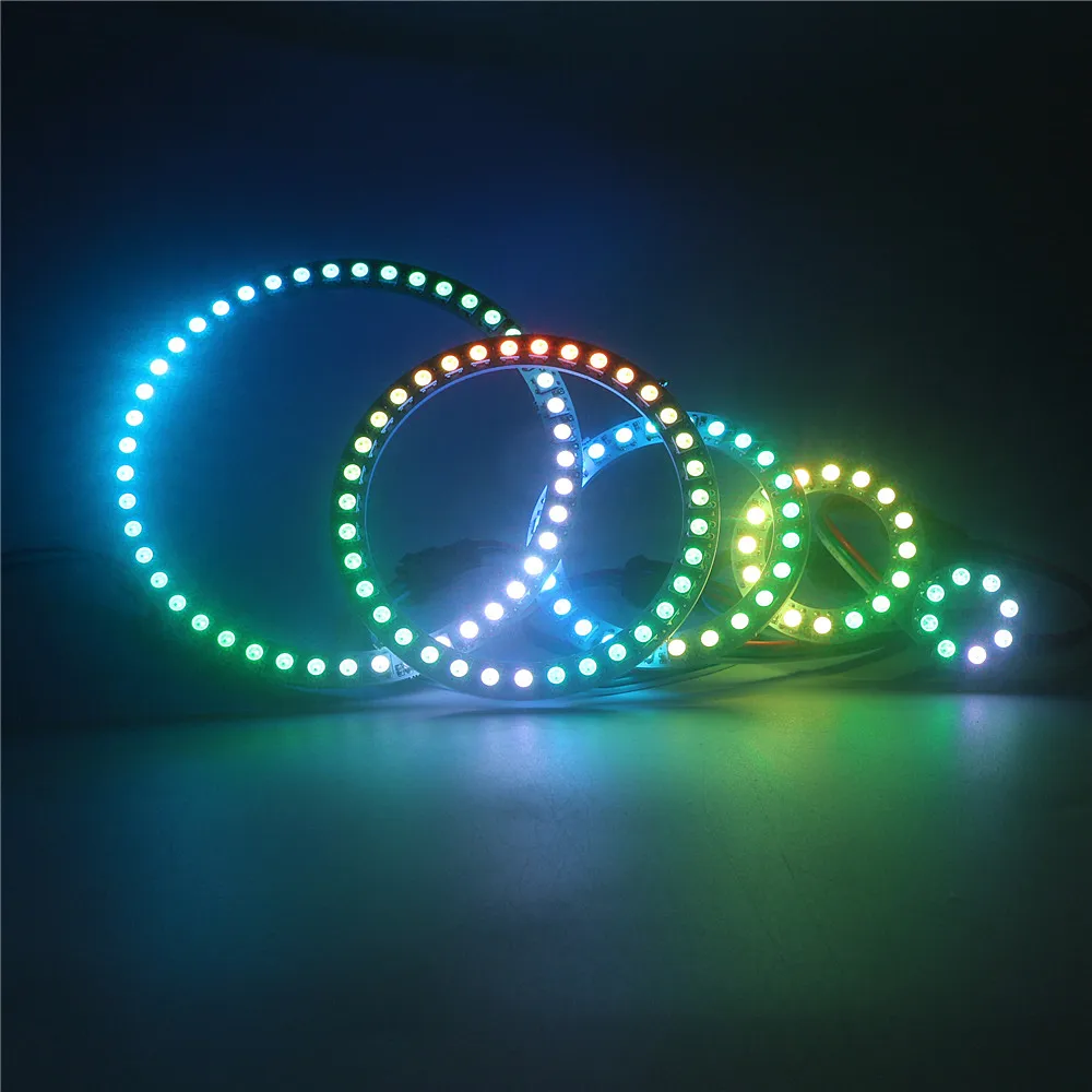 Светодиодный модуль Ring WS2812B 8/16/24/35/45 бит светодиодный светильник 5050 RGB Dream Color WS2812 ic