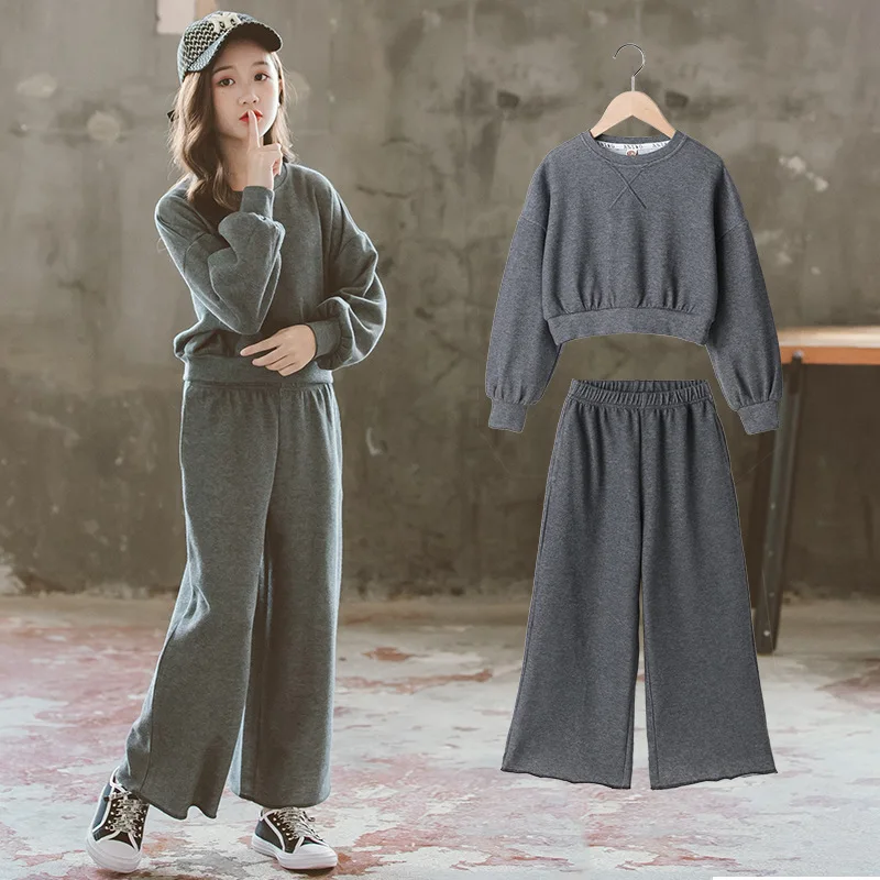 Комплект осенней одежды для девочек Новинка 2021 года Свободные повседневные