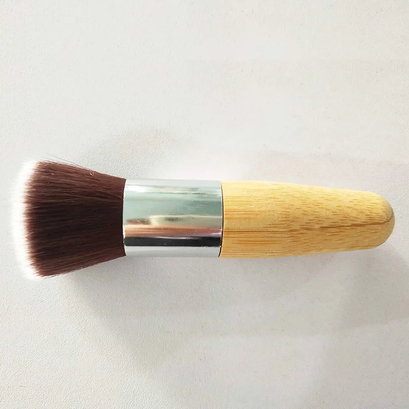 Кисти для макияжа с плоской бамбуковой ручкой кисти пудры основы косметика