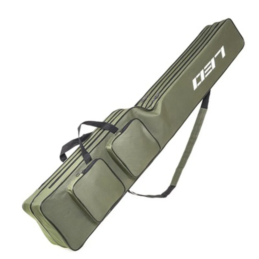 

Rod Bag 2 Layer Poles Tool Tackle Storage Case Portable Folding Fishing Rods Carrier Pouch Adjustable Straps Pesca Iscas