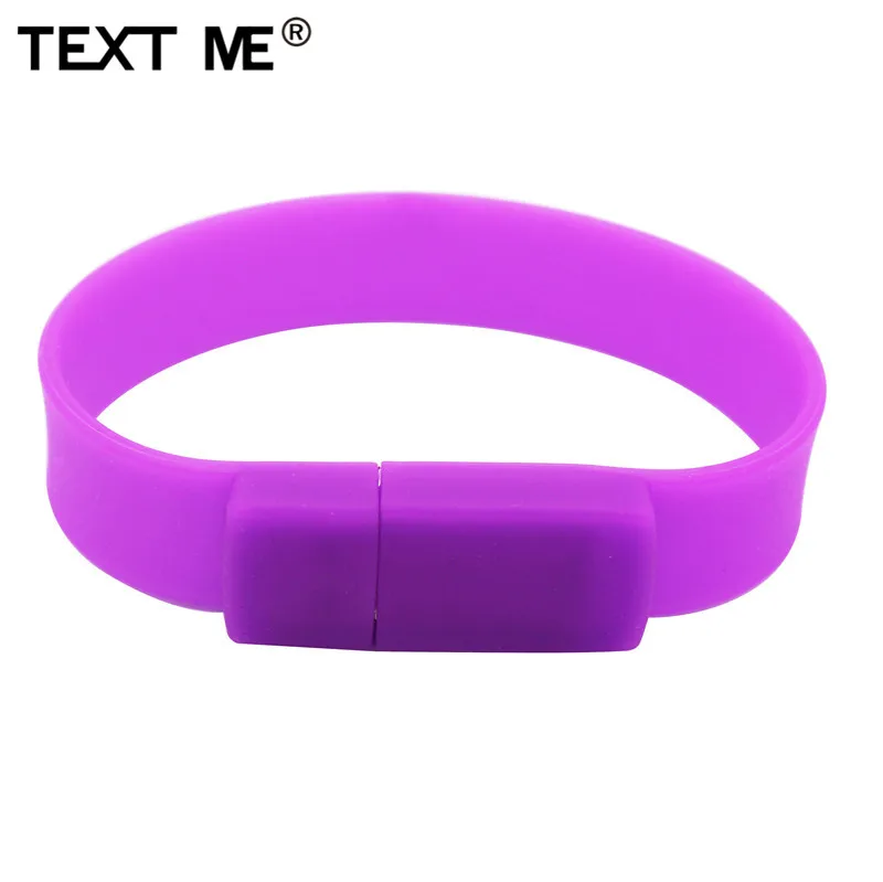 USB флеш накопитель TEXT ME usb 2 0 10 цветов 64 ГБ разные браслеты 4 8 16 32 ГБ|USB