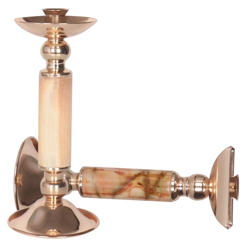 

Modern and Simple Nordic Candle Holders Hotel Home Decorations Candlelight Dinners Natural Jade Candle Holders