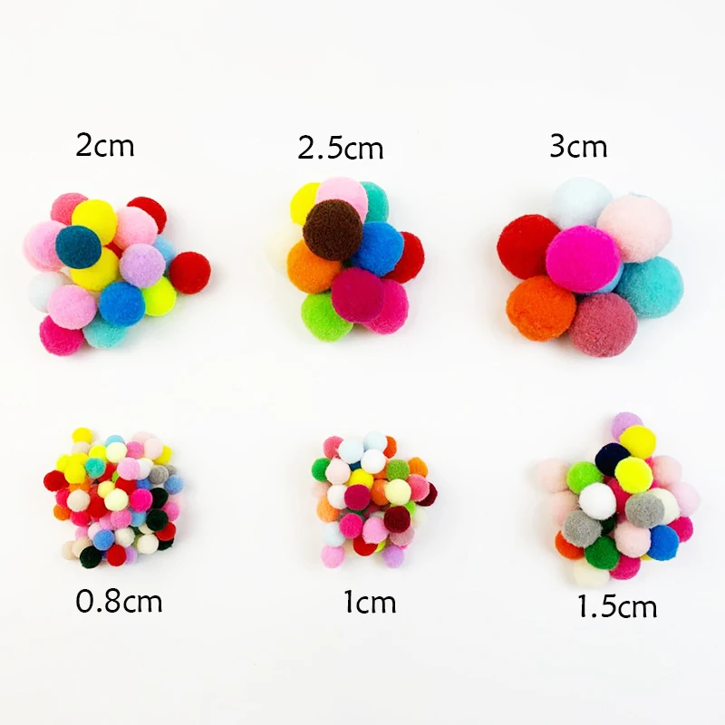 Миниатюрные помпоны 8 30 мм мягкие пушистые плюшевые товары для рукоделия сделай