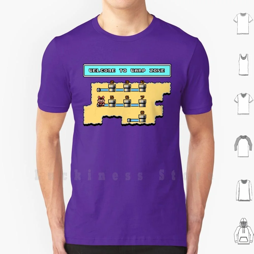 Добро пожаловать в Warp Zone футболка DIY Хлопок Большой размер фотография видео игры
