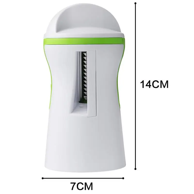 Портативный спиральный овощерезка из нержавеющей стали ручной картофель
