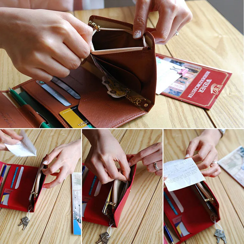 Модная дорожная Обложка для паспорта складной держатель кредитных карт