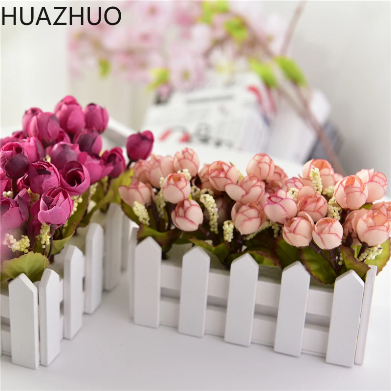 Искусственная чайная роза для свадебного декора искусственные цветы маленькое