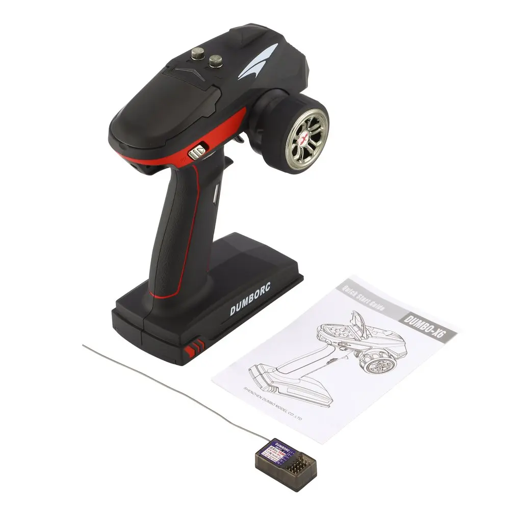 

2.4G 6CH Radio System Transmitter With Receiver For Remote Control Car Boat Skateboard