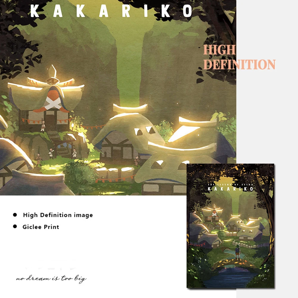 Zelda Легенда видеоигра холст картина игры плакаты и принты Куадрос Настенная для