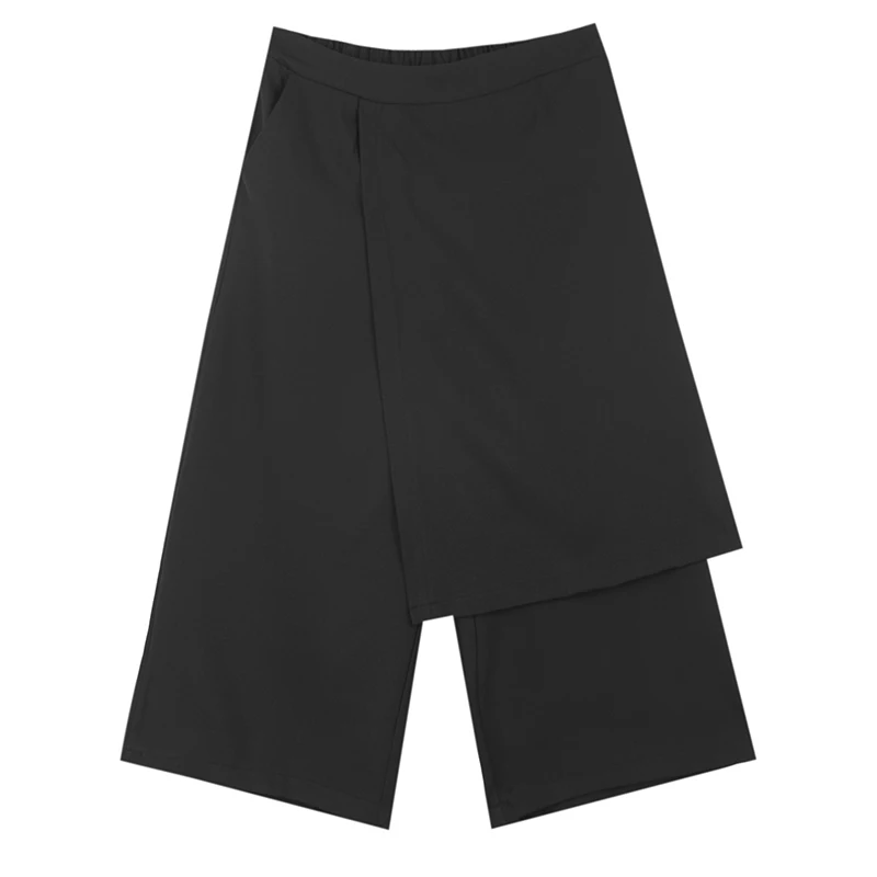 Брюки мужские с широкими штанинами простые повседневные свободные штаны